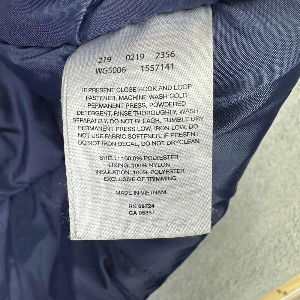 Columbia Jacket Girls Large 14-16 Blue AOP Horizon Ride Coat Insulated Outdoor
